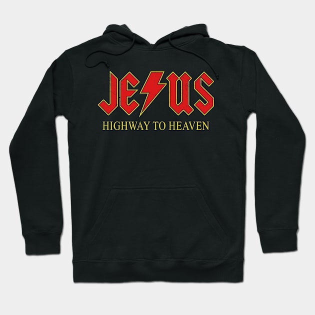 Jesus - Highway To Heaven Hoodie by Three Meat Curry